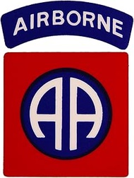 82nd Airborne Division Clear Vinyl Decal, 1 Pack