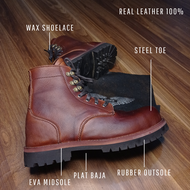 Sepatu kerja safety model iron ranger redwing Xrider