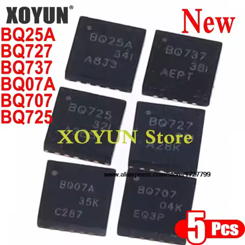 (5piece) New BQ25A BQ727 BQ737 BQ07A BQ707 BQ725 BQ24725A BQ24727 BQ24737 BQ24707A BQ24707 BQ24725 Q