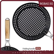 [bigbag.sg] BBQ Grill Skillet Pan Folding Barbecue Plate Ultralight Outdoor Camping Supplies