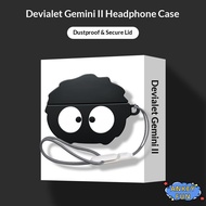 Compatible with Devialet Gemini II True Wireless Earphone Protective Case Transparent Cartoon Anti-d