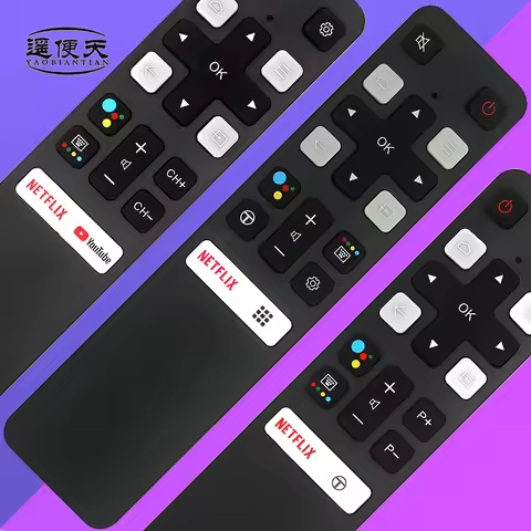 RC802V FNR1/FUR7 Voice Remote for TCL Smart TVs 43/49P30FS,55EP680，32S30，50p616， 43/55C715, 55/65P8S