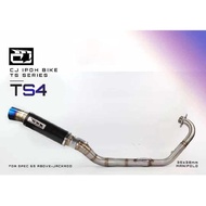 RS150/RSX150 EXHAUST RACING OPEN FULL SYSTEM CJ IPOH TITANIUM TS4 TS5 TS6 32 35 38 MM