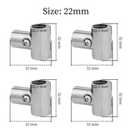 4 PCS Boat 90° Tube Fitting Boat Deck Handrail Boat Hardware 316 Stainless Steel Detachable Rust Res
