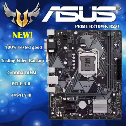 New Asus PRIME H310M-K R2.0 Motherboard Intel H310 LGA 1151 Core i7/i5/i3 32GB DDR4 1151 Original De