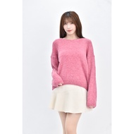 ((2XL) Pink Knitted Sweater Second-Hand Clothes