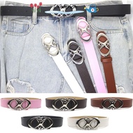 CHAMPIONO Lether Belt, Moon Star Design Punk Y2k Belt, Gothic Cross Pu Leather Y2k Decorative Belt M