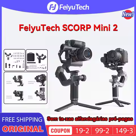 FeiyuTech SCORP Mini 2 All-in-One 3-Axis Handheld Camera Phone Gimbal Stabilizer for Sony ZVE10 A7S3
