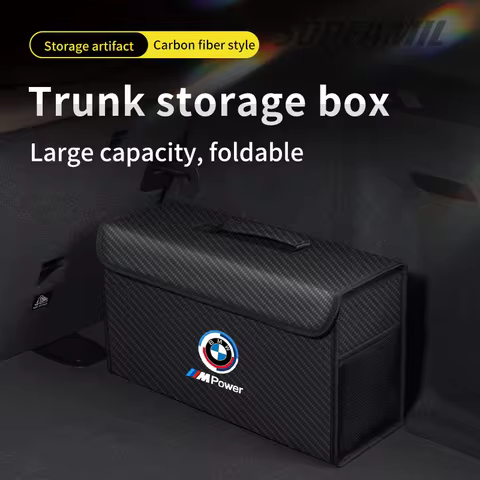 BMW M E36 E39 E46 E60 E70 E90 F01 F10 F15 F20 F25 F30 G20 G30 X1 X3 X4 X5 X7 Car Trunk Storage Box F