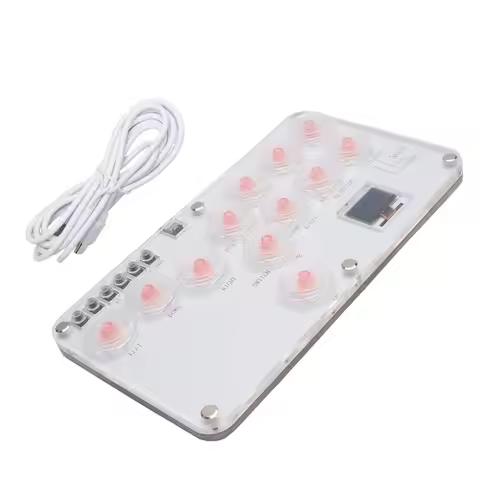 ABRJ- Fighting Stick Controller Colorful RGB Light Fighting Game Arcade Game Keyboard For PC PS3 PS4