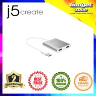 J5Create USB 3.0 to 4K HDMI & 2K HDMI Multi-Monitor Adapter JUA365