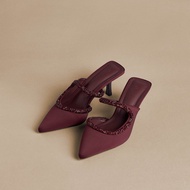 WB1 Max Fashion Embellished Slip-On Sandals With Stilleto Heels