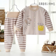 8 Months Baby Clothes Spring Clothes Fleece Lining Autumn Clothes Suit Baby Spring Autumn Split Open