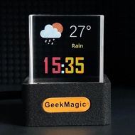 Clock 3D Hologram WiFi Desk Clock 3D Photo Display Transparent Digital Clock Desk Decor Hologram Cub