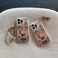 Cute Leopard Print Crying Again Series Crybaby Phone Case For iPhone 16 15 14 17 Pro Max fundas ipho