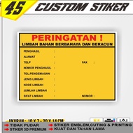 B3 Waste Symbol Mark Label Sticker