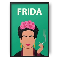 Frida Kahlo canvas painting poster // Print Artwork Inspirational Feminist Frida gift idea