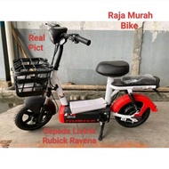 Sepeda Listrik Genio Rubick Ravena Bergaransi Resmi Sepeda Listrik E-Bike Genio Ravena Selis Rubick 