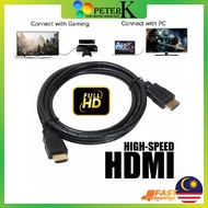 4K/1080 HDTV / HDMI Cable 1.2M / 1.5M / 3M / 5 M / (HIGH-SPEED) FOR Mytv Astro PC Laptop
