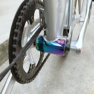 LID Folding Bike Bottom Bracket Sticker Aluminum Alloy  Frame Protector Sticker Protective Cover Guard for Protection