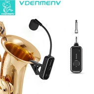 2.4G Wireless Clip-on Microphone for Saxophone Trumpet Plug and Play 3.5mm 6.35mm