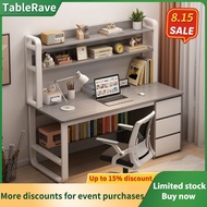 Desk and bookshelf combo for home bedroom office use  simple modern design  computer desk Meja gabun