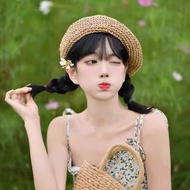 Hats, woven berets, Japanese artist style, soft design, ca47 cap