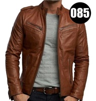 Jaket Kulit Army Police Tentara Polisi Captain America - Hitam, M