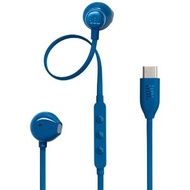 (藍色)JBL Tune 305C USB-C 半入耳式插線耳機