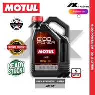 MOTUL 8100 Power 0W20 100% Synthetic Ester SP Performance Engine Oil 5L