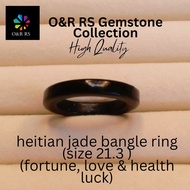O&R RS heitian jade bangle ring(s21.3)