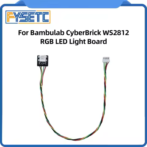For Bambu lab Cyberbrick WS2812 RGB LED Light Board 3D Pritner DIY Parts for Bambu lab 3D Printers