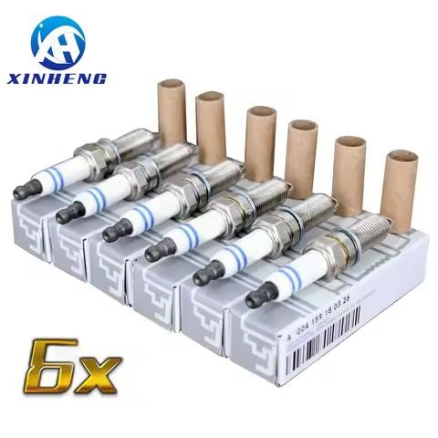 6PCS YR7MPP33 Spark Plugs For 2006-2014 Mercedes Benz C230 C250 C300 CL550 E350 GLK350 ML450 CLASS W