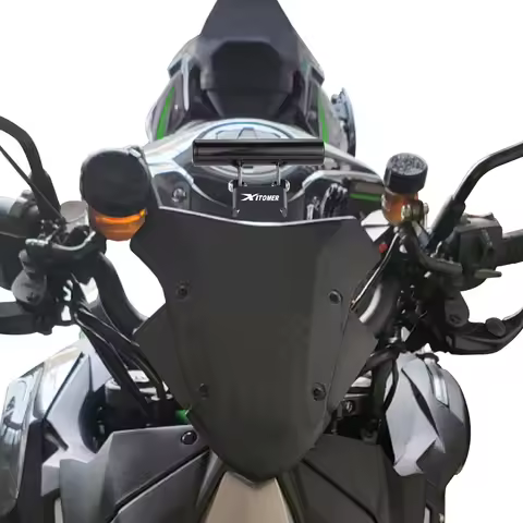 For Kawasaki ZH2 2020 2021 2022 2023 2024 2025 Motorcycle GPS Navigation Mounting Plate Bracket Wind