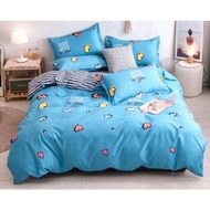 Nikom 5-in-1 High Quality Fitted Bedsheet With Comforter Set