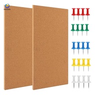 Cork Board Bulletin Board, Small Rectangular Pin Board for Wall, Self-Adhesive Cork Board for Office
