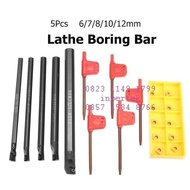 Paket 5 Pahat Bubut Dalam SCLCR Insert CCMT06 Holder Bubut Boring