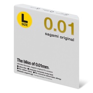 Sagami Original 0.01 L-size 58mm 1's Pack PU Condom