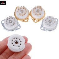 1Pc chassis mount 9pin ceramic tube soet for EL84 ECC82 6922 12AX7