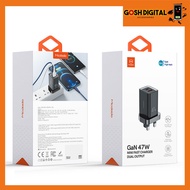 [FAST SHIPPING] Mcdodo Type-C + USB Ports 47W GaN Mini Fast Charger (UK Plug) CH-8591