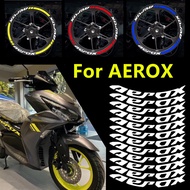 YAMAHA Aerox Sticker Motorbike Reflective Tires Stickers Hub Strip Cover Rim Emble Waterproof V1 V2 V3 Aerox 155 2023 Accessories Side  Design Beautiful Decoration