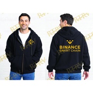BINANCE SMART CHAIN BITCOIN CRYPTO ZIPPER HOODIE SWEATER JACKET