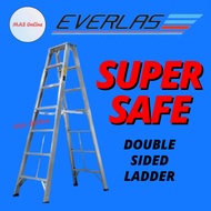 EVERLAS Tangga Lipat Double Side Ladder Foldable Step Ladder Aluminium Tangga Heavy Duty Ladder 楼梯