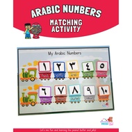 Arabic Numbers Matching Activity Busy Page A4