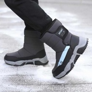 Snow Boots Lightweight Not Stupid Water-Repellent Waterproof Snow Boots Mid-Tube Boots Boots Water-R