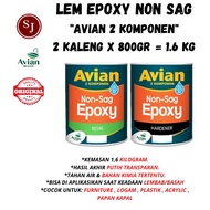 Avian Non-Sag Epoxy Glue 1600gr Wood Ship Iron Multipurpose Glue Wet Area