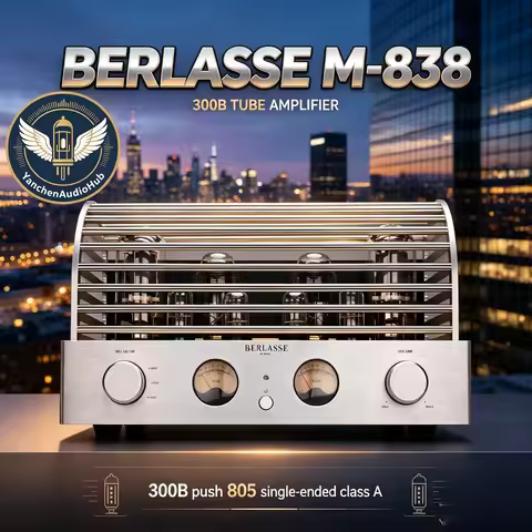 CHN 2027 BERLASSE-M-838 Fever 300B Push 805 Tube Power Amplifier Single-ended Class A 35W High Power