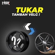 Paketan Velg Mobil R15 Hsr Aeri + Ban 185 55 Ring 15 Forceum D800