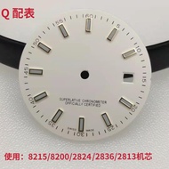 New Style Modified Dial Blue-Green Luminous Strip Nail Surface Suitable for 8200 Movement without Lo