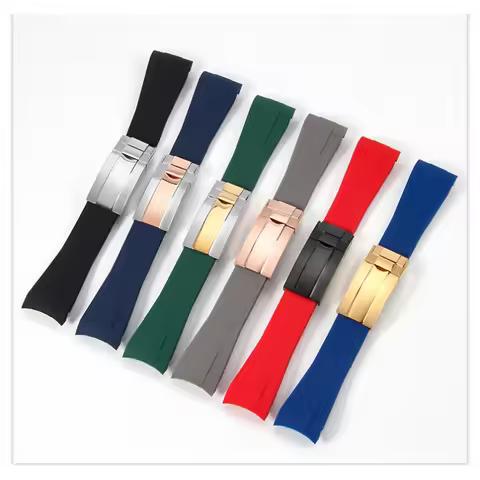 soft rubber watchband for Rolex strap submariner Myrtle Yacht-Master GMT wristband silicone bracelet